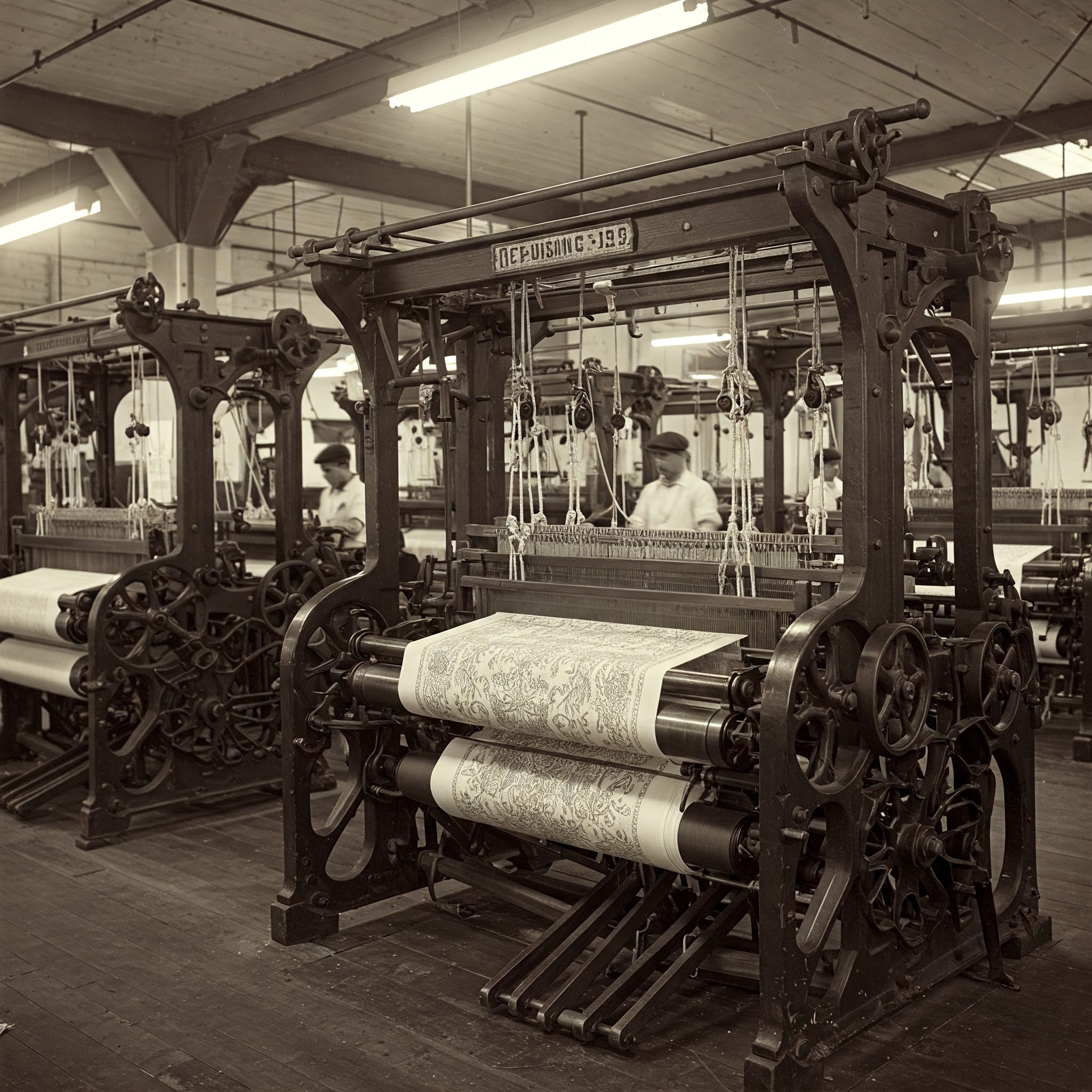 AI image of jacquard loom